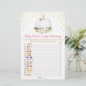 Pumpkin Emoji Pictionary Baby Shower Game (Standing Front)