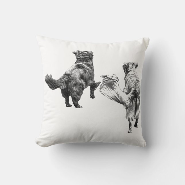 Pumpkin Evening Shadows Throw Pillow (Front)