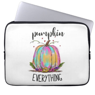Pumpkin Everything Colorful Pumpkin Laptop Sleeve