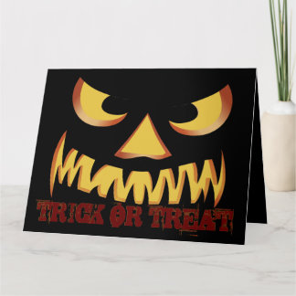 Pumpkin Face 2 Card