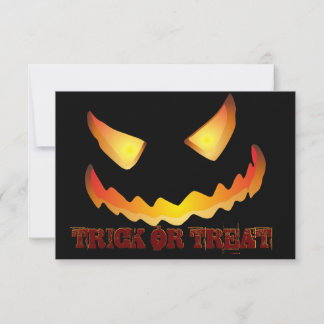 Pumpkin Face 2 for Halloween Invitation