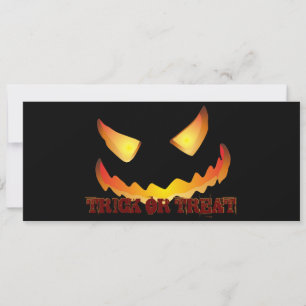 Pumpkin Face 2 for Halloween Invitation