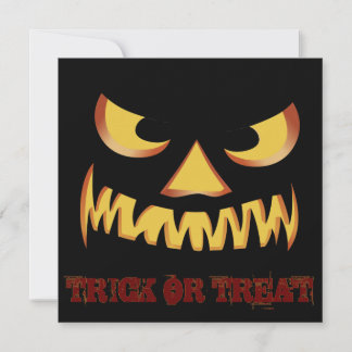 Pumpkin Face 2 Invitation