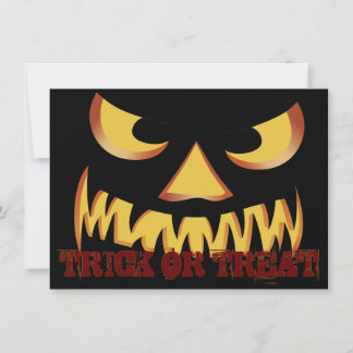 Pumpkin Face 2 Invitation
