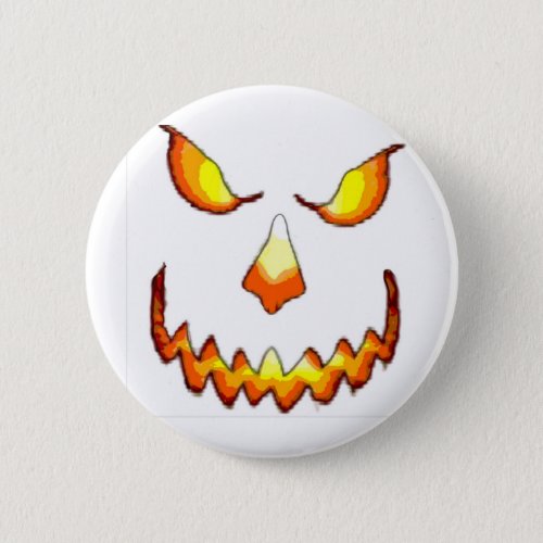Pumpkin Face Button
