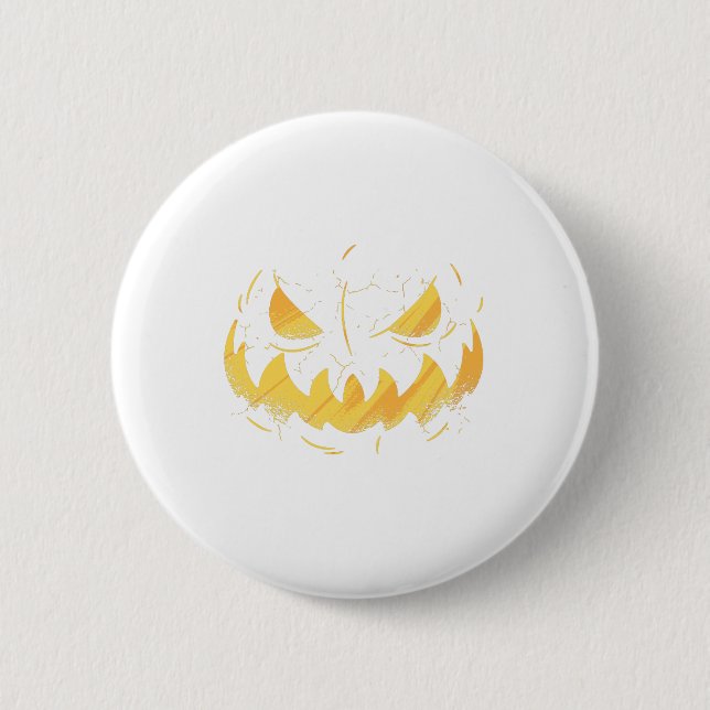 Pumpkin Face Button (Front)