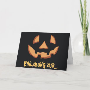 Pumpkin face for Halloween Card