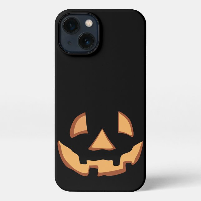 Pumpkin face for Halloween iPhone Case (Back)
