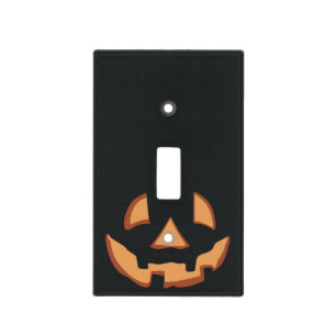 Pumpkin face for Halloween Light Switch Cover