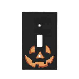 Pumpkin face for Halloween Light Switch Cover