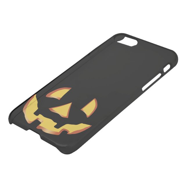 Pumpkin face for Halloween Uncommon iPhone Case (Bottom)