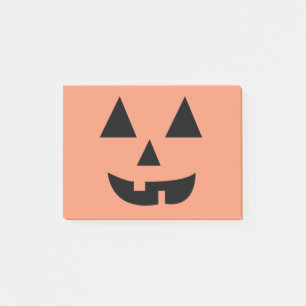 Pumpkin Face Halloween Post-it Notes