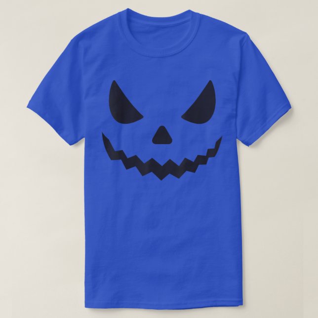 Pumpkin Face Halloween T-Shirt (Design Front)