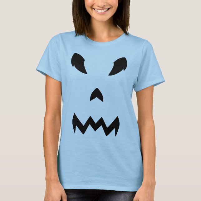 Pumpkin Face Halloween Tshirt (Front)