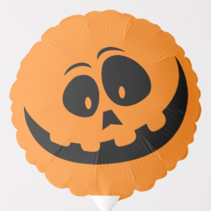 Pumpkin Face Orange Halloween Balloon