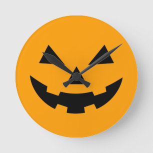 Pumpkin Face Wall Clock