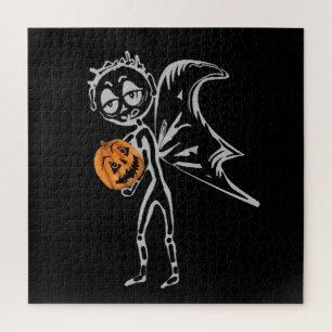 Pumpkin Fairies Have Fun On Halloween Jigsaw Puzzle