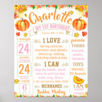 Pumpkin Fall Autumn Halloween Birthday sign