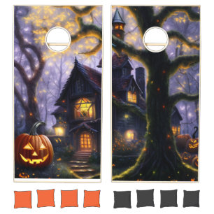 pumpkin/fall/autumn/Halloween  Cornhole Set