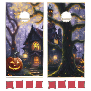 pumpkin/fall/autumn/Halloween  Cornhole Set