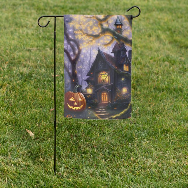 pumpkin/fall/autumn/Halloween  Garden Flag (In SItu)