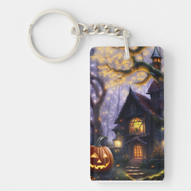 pumpkin/fall/autumn/Halloween  Keychain (Front)