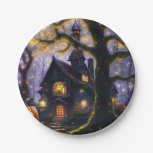 pumpkin/fall/autumn/Halloween Paper Plates