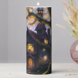 pumpkin/fall/autumn/Halloween Pillar Candle