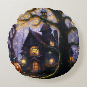 pumpkin/fall/autumn/Halloween Round Pillow