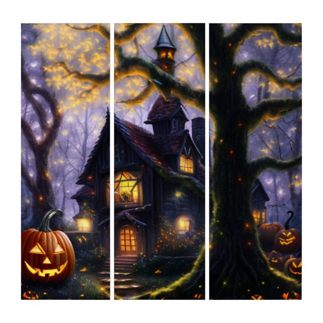 pumpkin/fall/autumn/Halloween  Triptych (Front)