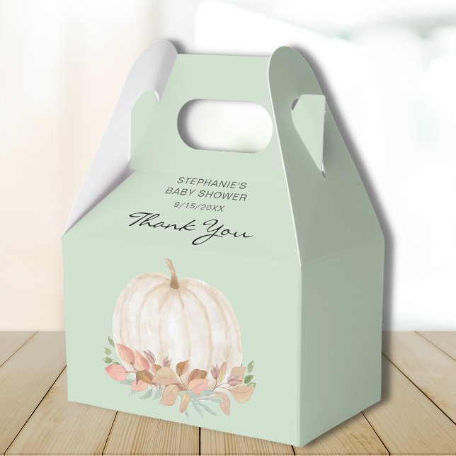 Pumpkin Fall Baby Shower Favor Boxes (Creator Uploaded)