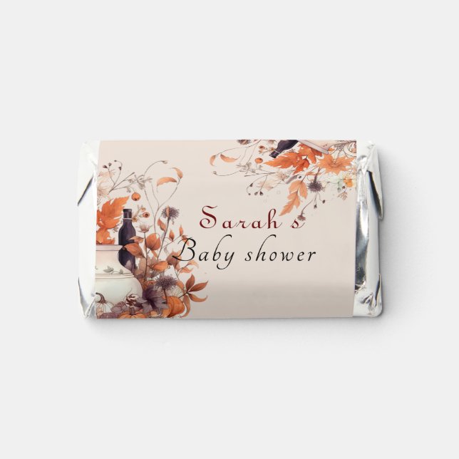 pumpkin fall Baby shower  Hershey's Miniatures (Front)