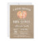 Pumpkin Fall Baby Shower Invitation Burlap