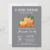 Pumpkin Fall Baby Shower Invitation Card (Front)