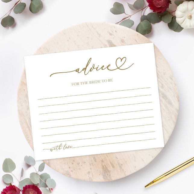 Pumpkin Fall Bridal Shower Advice Cards (Creator Uploaded)