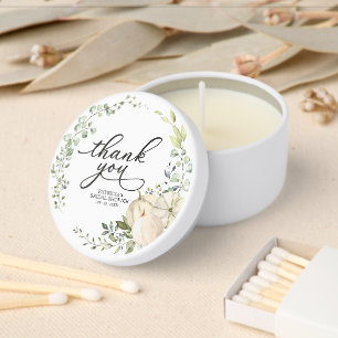 Pumpkin Fall Bridal Shower Mini Candle Favors