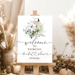Pumpkin Fall Bridal Shower Welcome Sign