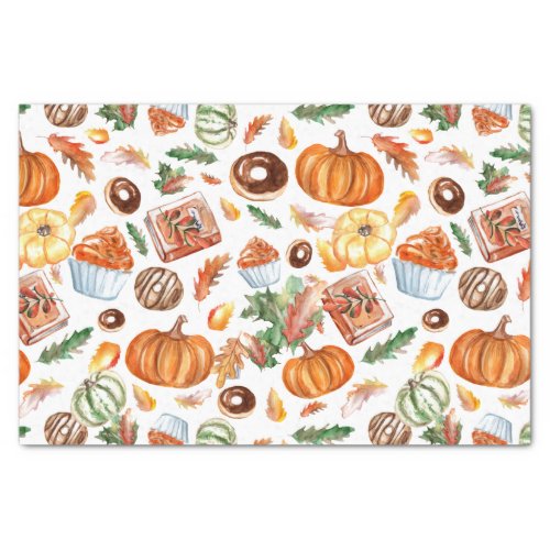 Pumpkin fall collage candy treats collage tissue paper