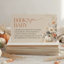 Pumpkin Fall Floral Books for Baby