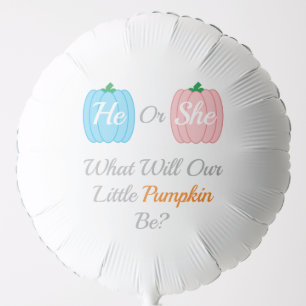 Pumpkin Fall Gender Reveal Balloon
