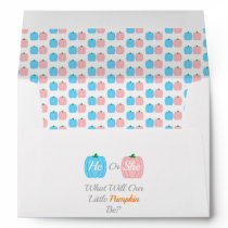 Pumpkin Fall Gender Reveal Envelope