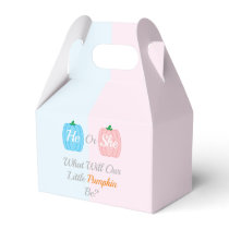 Pumpkin Fall Gender Reveal Favor Boxes