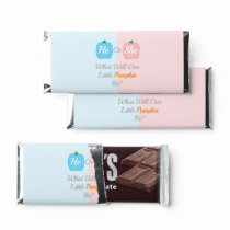 Pumpkin Fall Gender Reveal Hershey Bar Favors