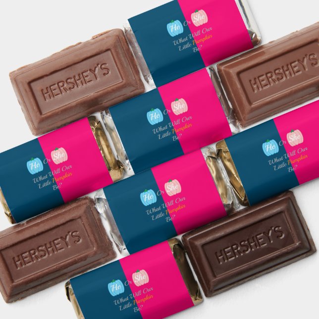 Pumpkin Fall Gender Reveal Hershey's Miniatures (Assorted)