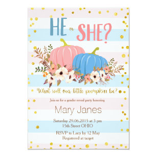 gender reveal invitations zazzle