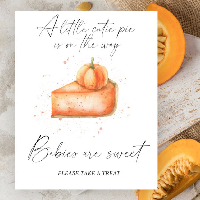 Pumpkin fall pie - babies are sweet poster (Creator Uploaded)