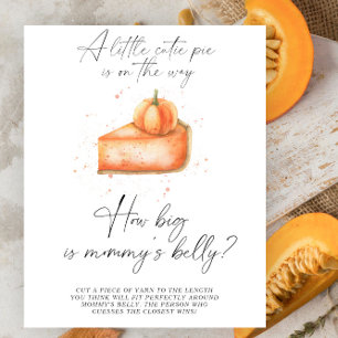 Pumpkin fall pie - how big is mommy's belly game  poster