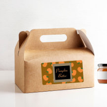 Pumpkin fall print neutral colored labels