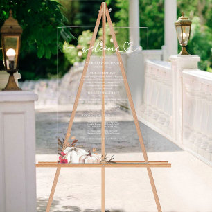 Pumpkin Fall Wedding Program Sign