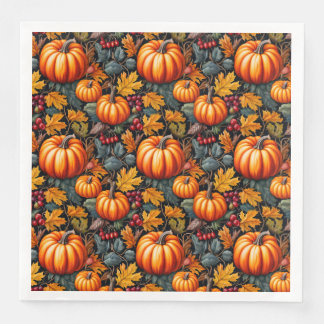 Pumpkin Fancy Paper Dinner Napkins